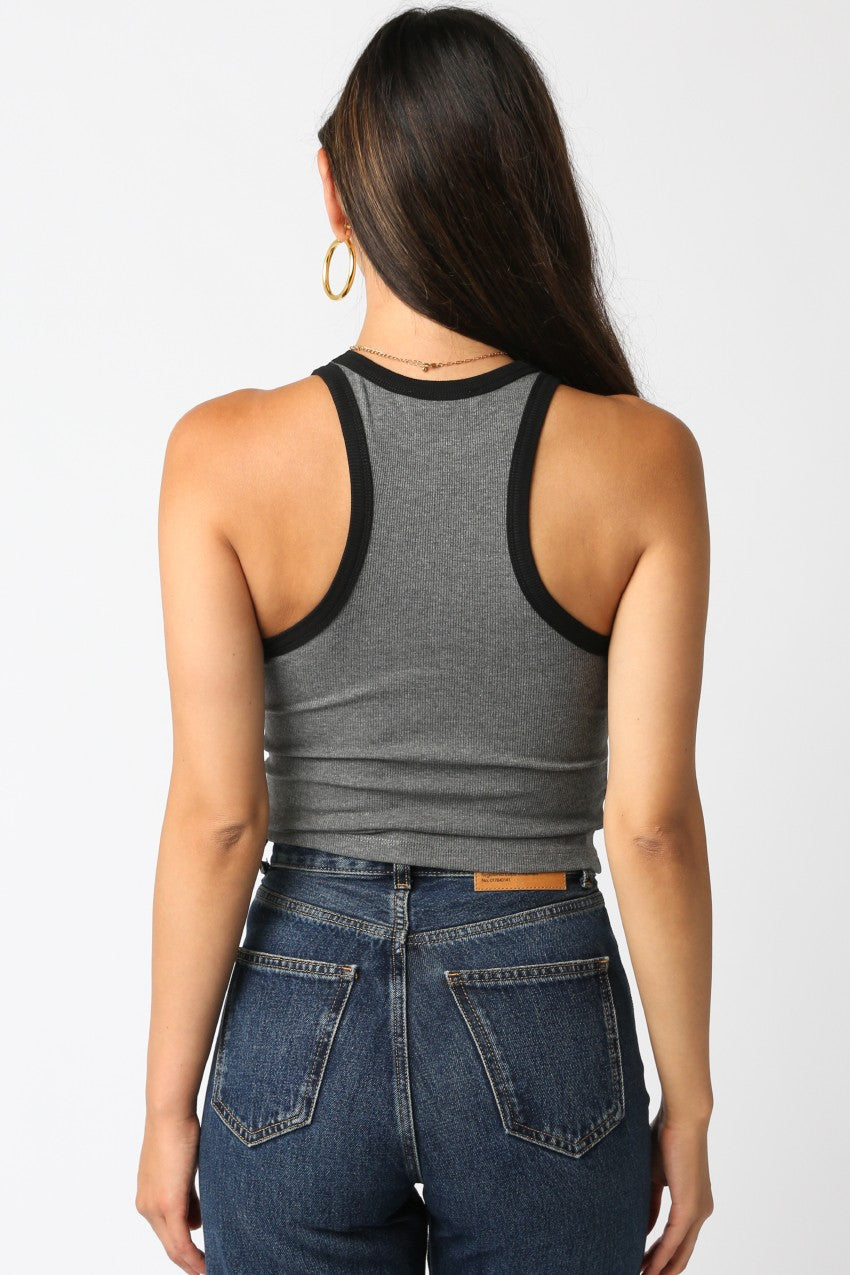Hana Sleeveless High Halter Neck Top