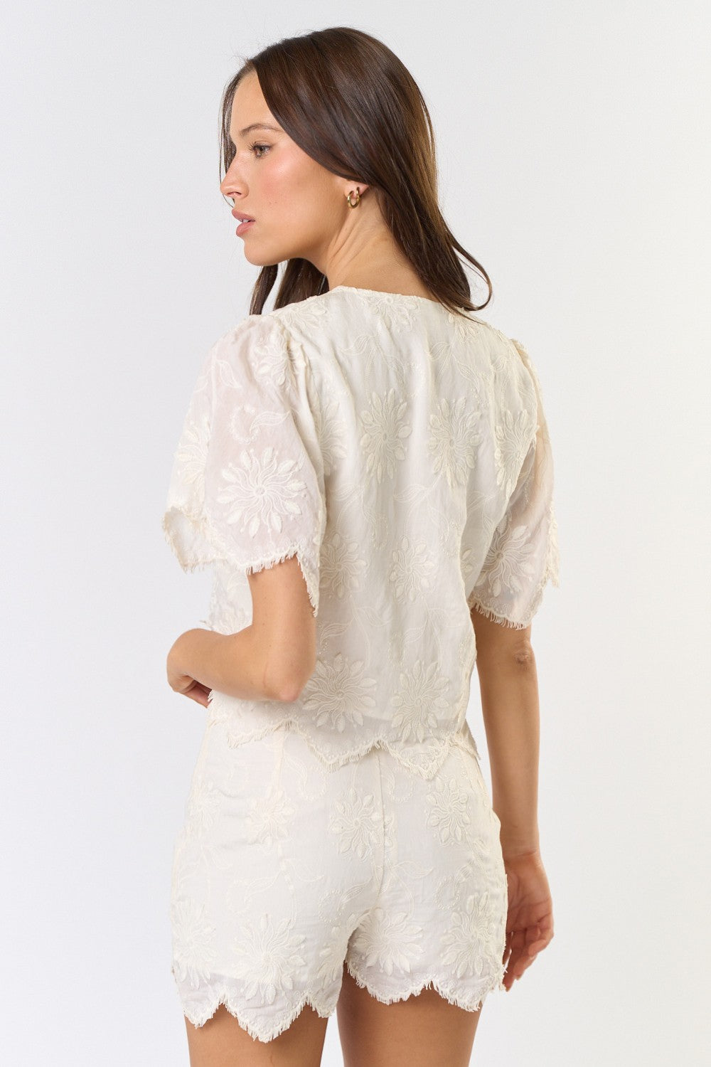 Lucy Front Tie Short Sleeve Top