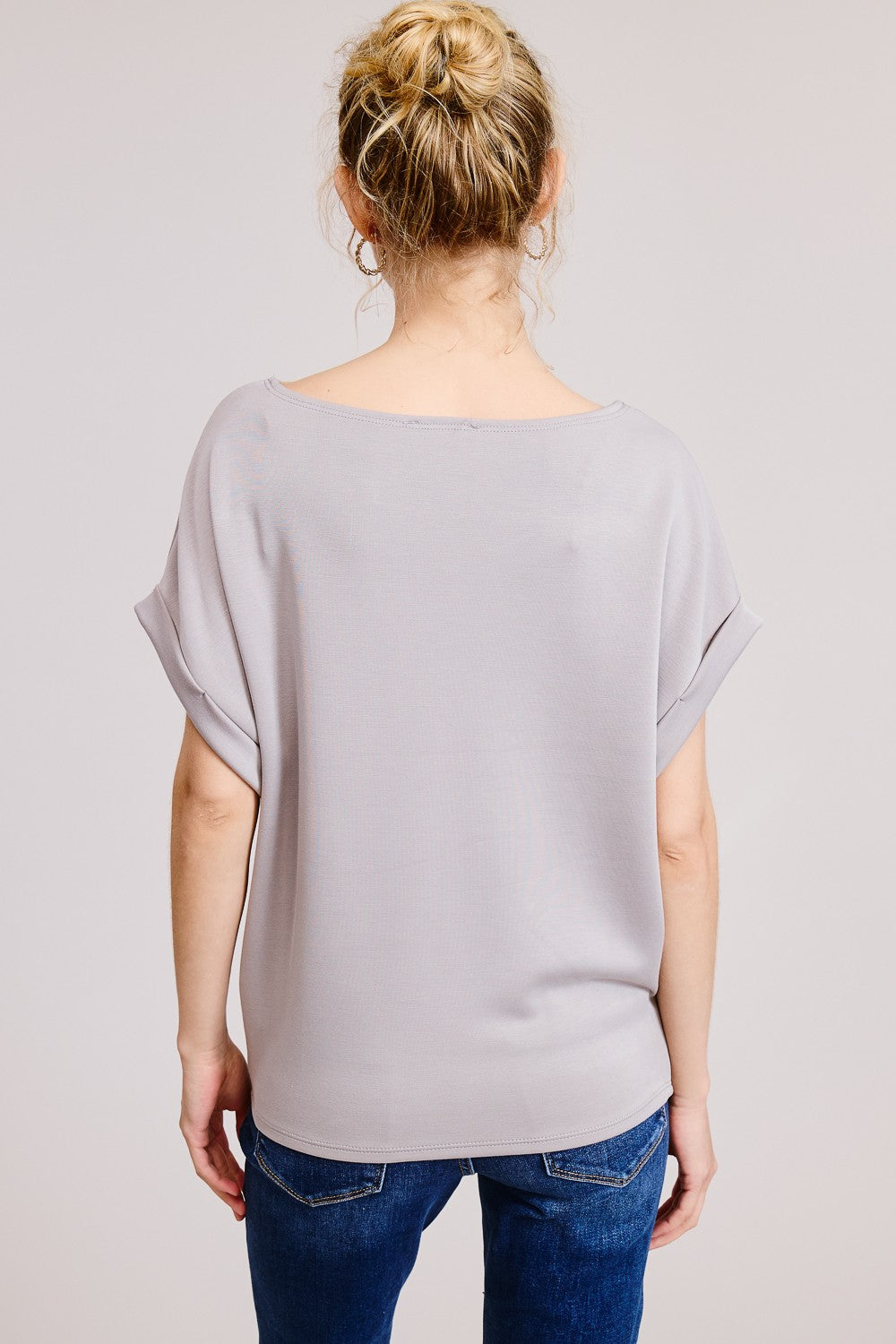 Cuff Sleeve Scuba Top
