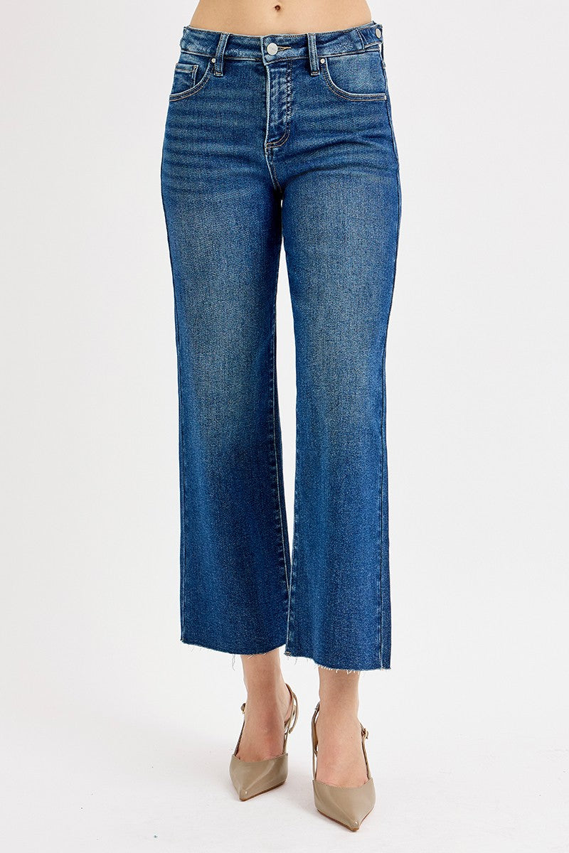 Lane Tummy Control Crop Wide Leg Jean