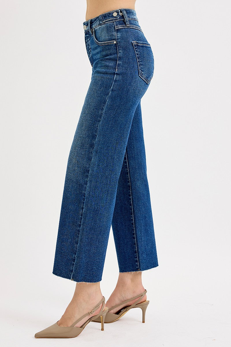 Lane Tummy Control Crop Wide Leg Jean