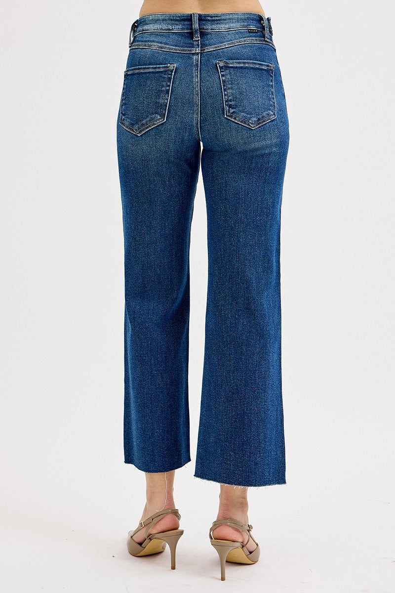 Lane Tummy Control Crop Wide Leg Jean