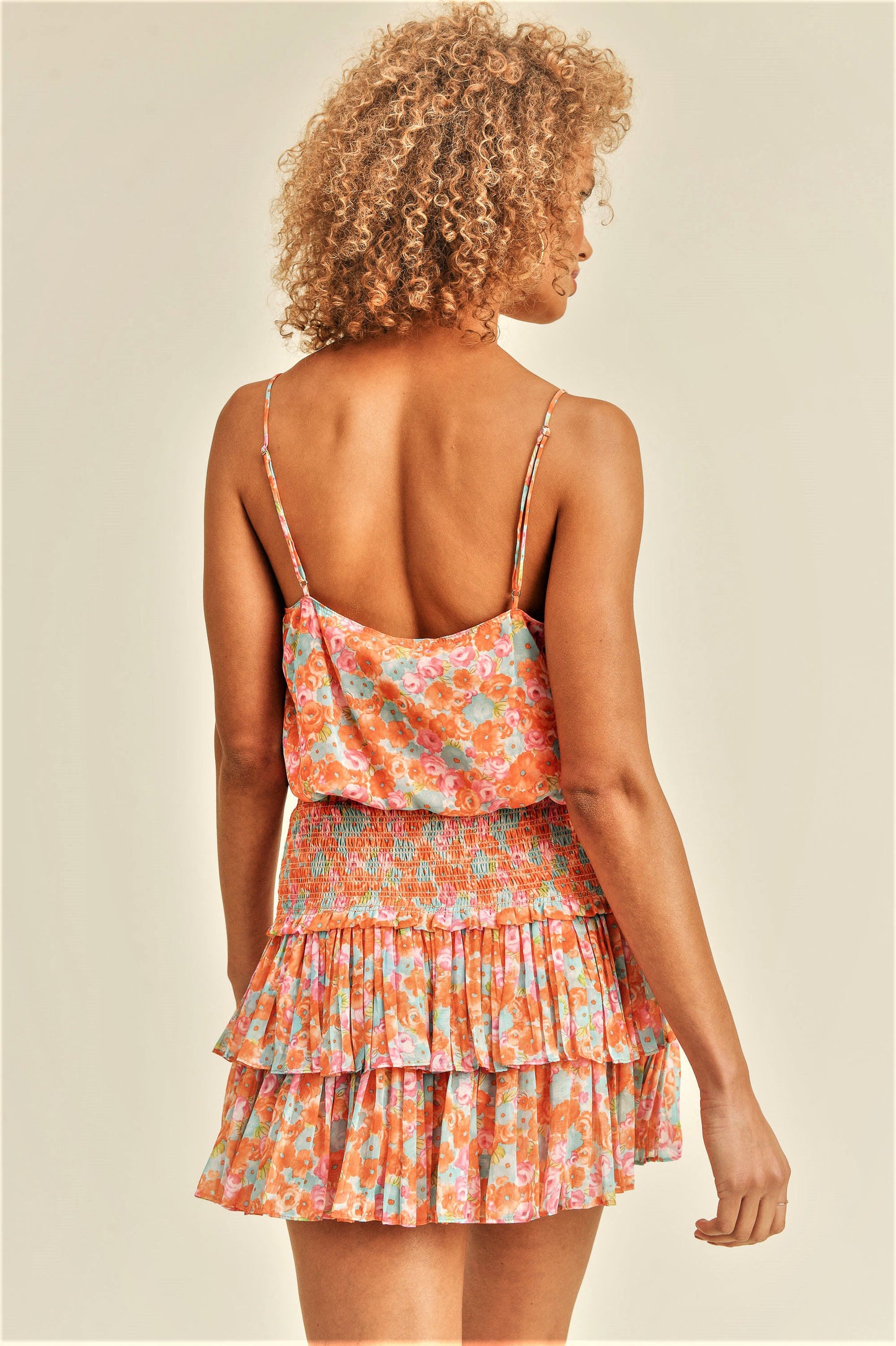 Shanae Bubble Floral Cami Top