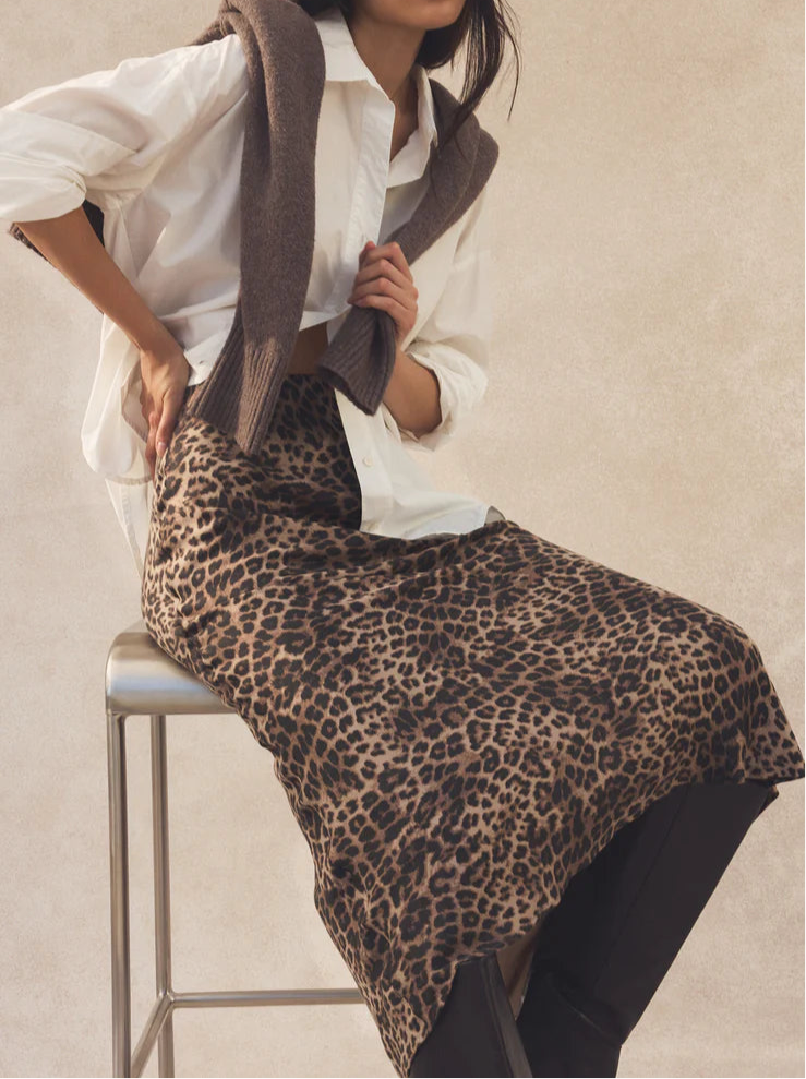 Z Supply Izabel Leopard Skirt