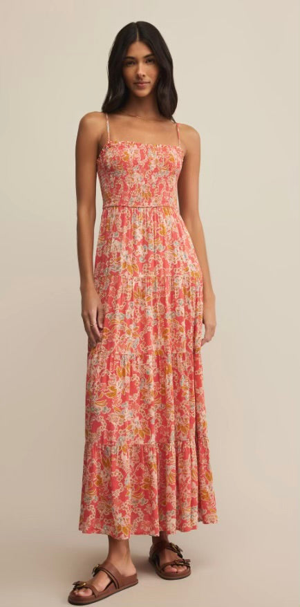 Balos Jardin Floral Midi Dress