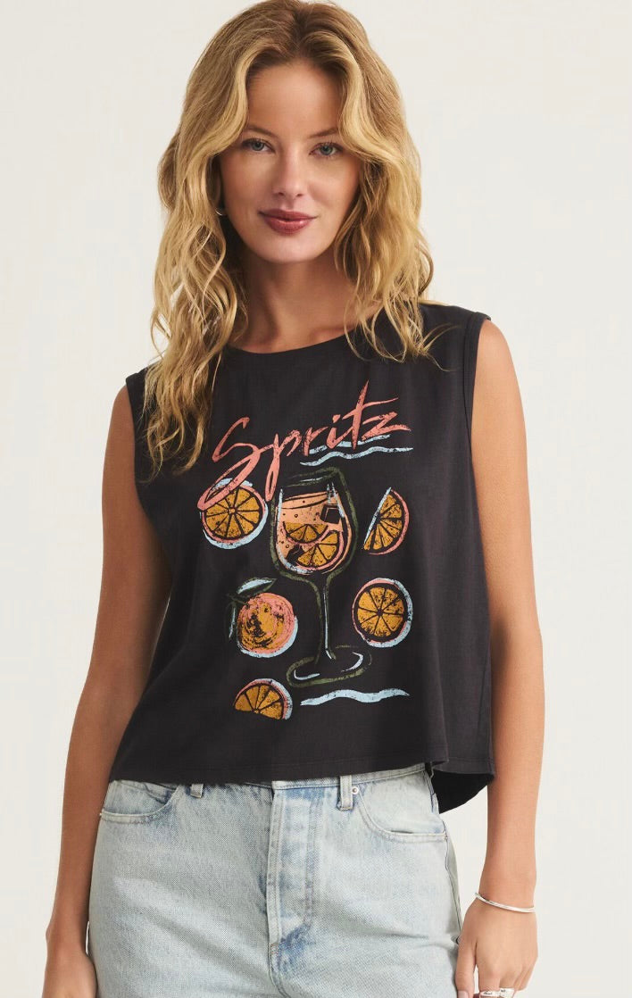 Spritz La Mer Muscle Graphic Tank