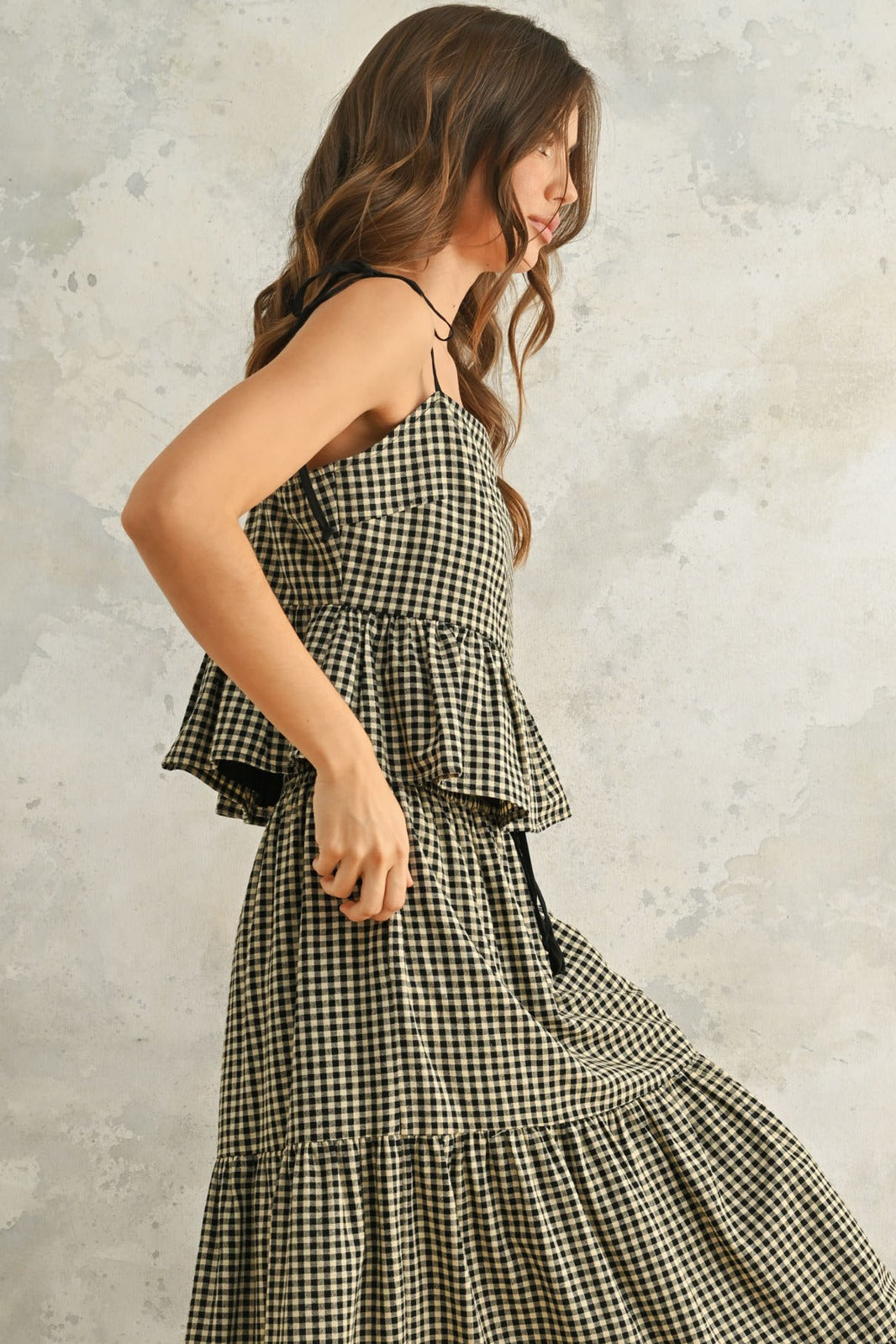 Lane Gingham Pattern Top