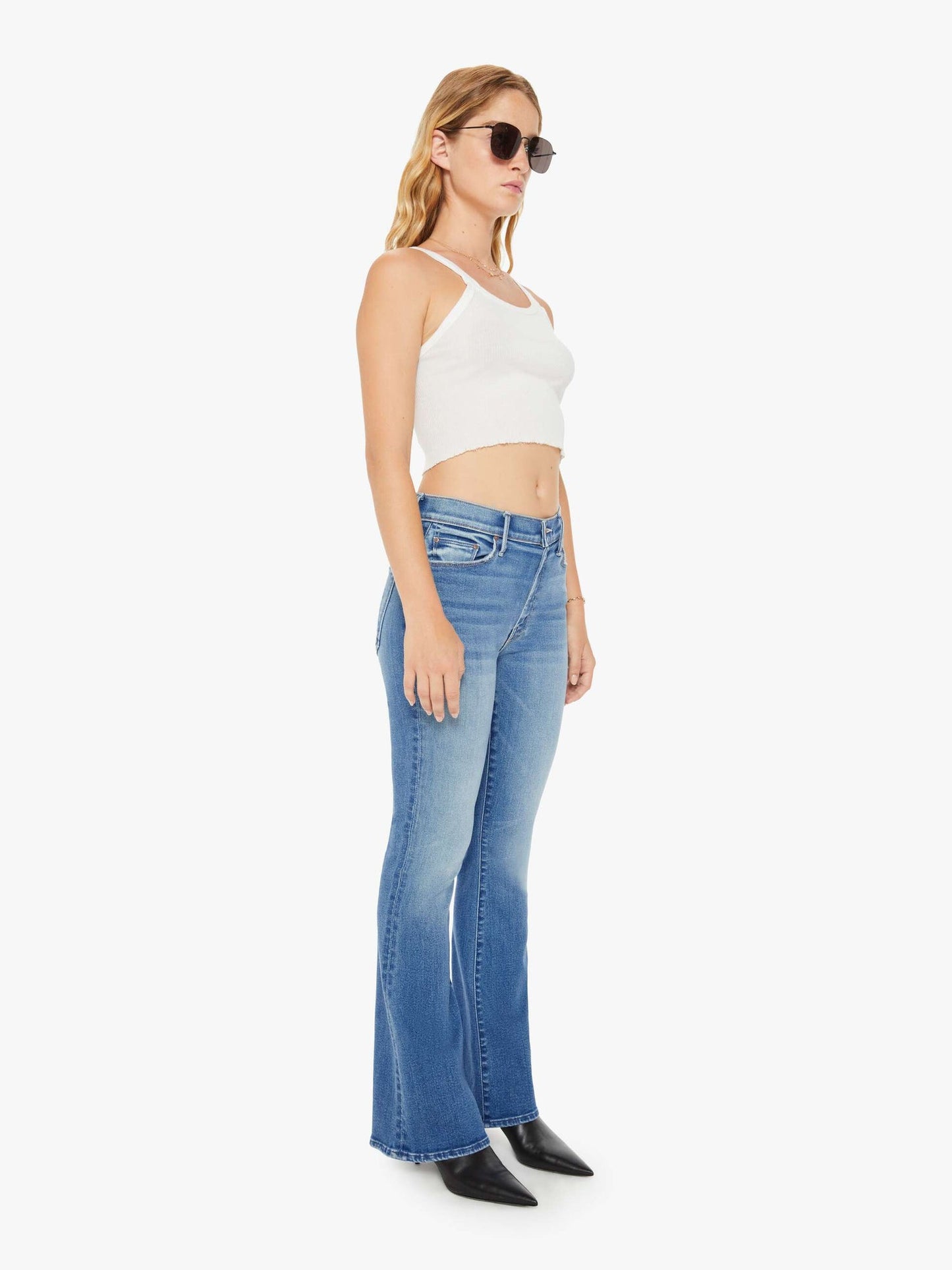 The Lil Weekender Flare Jean in Layover Wash