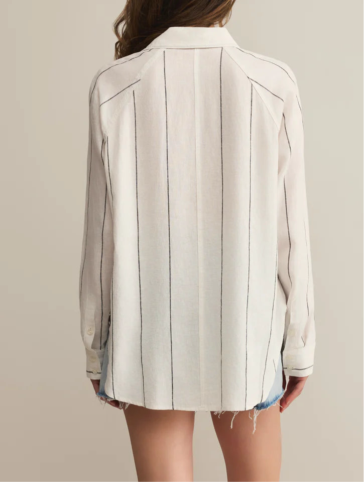 Z Supply Perfect Linen Striped Top
