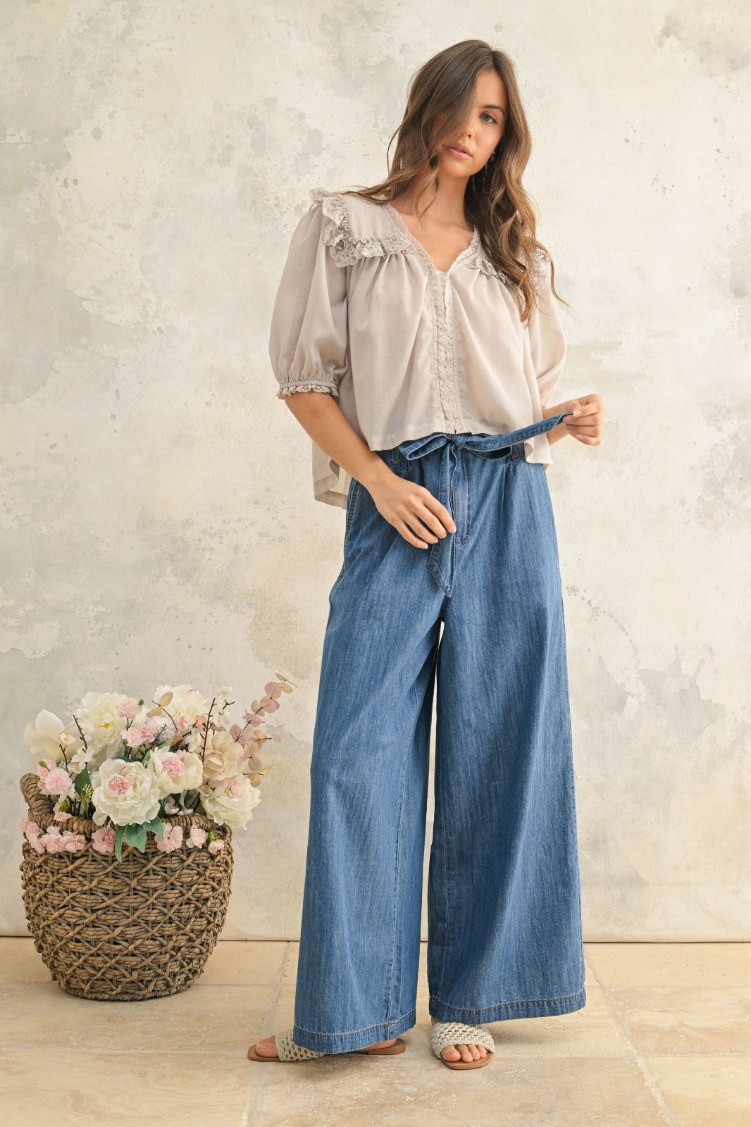 Claire Short Sleeve Lace Top
