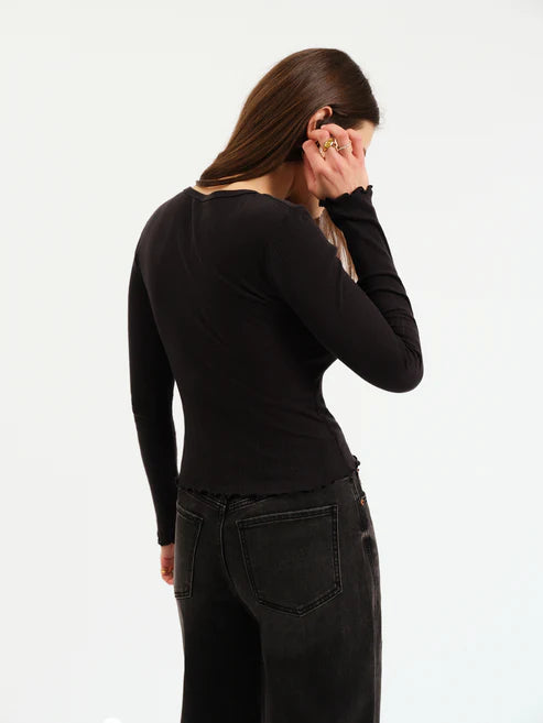 DAZE The Bunny Everday Pointelle Henley