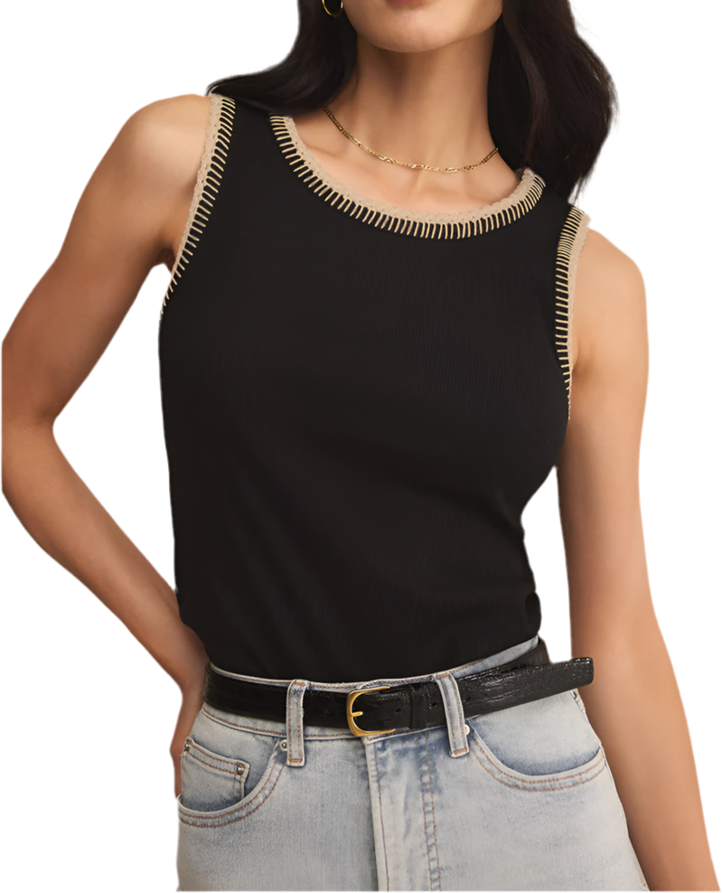 Z Supply Social Whipstitch Tank