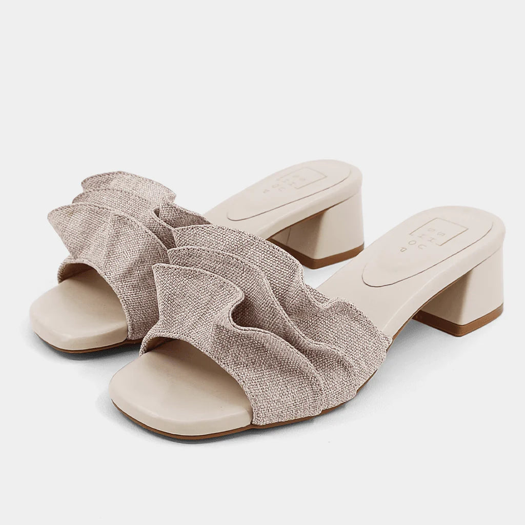 Frances Natural Block Heel