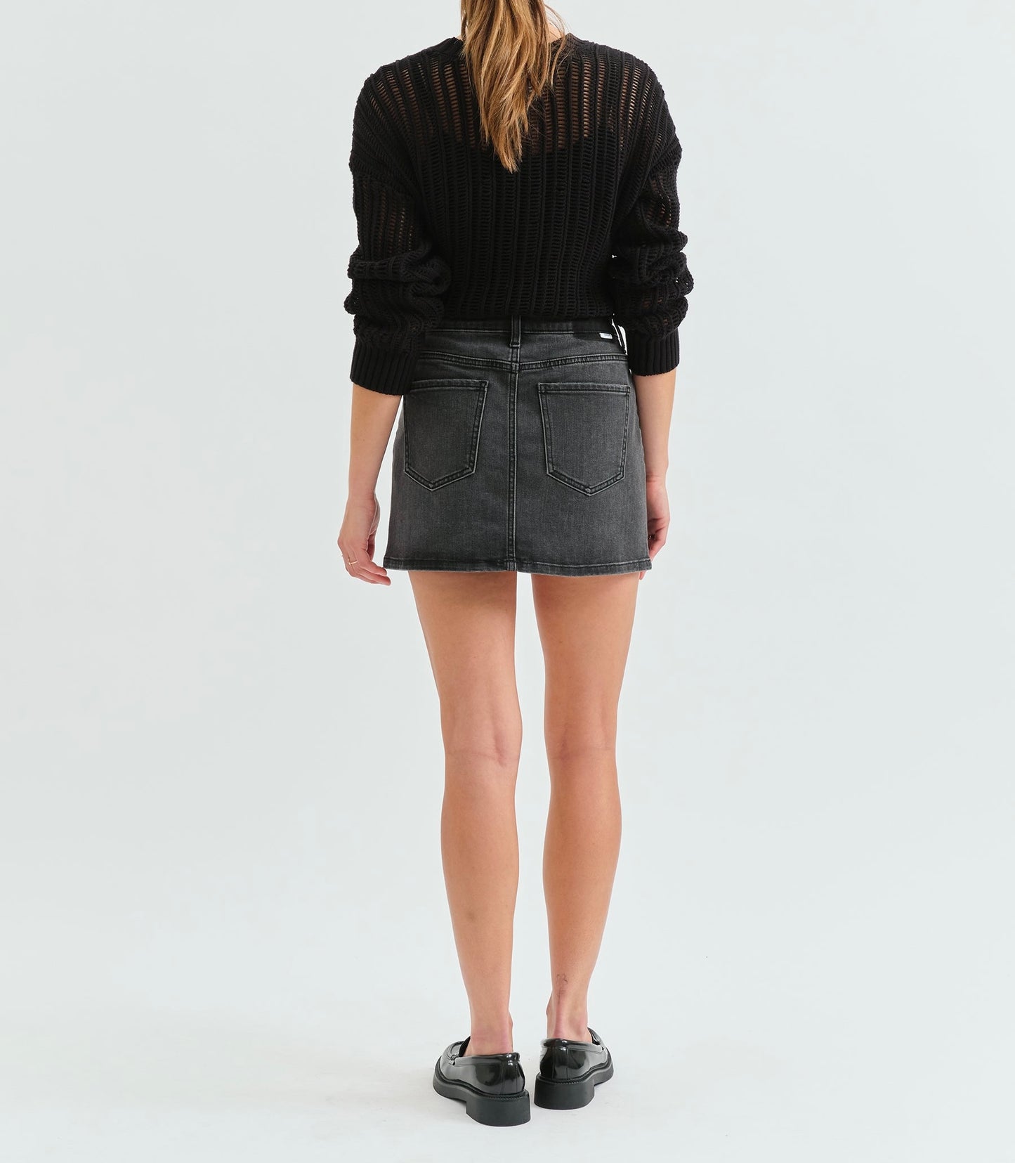 Daze Malibu Mini Skirt in Spade