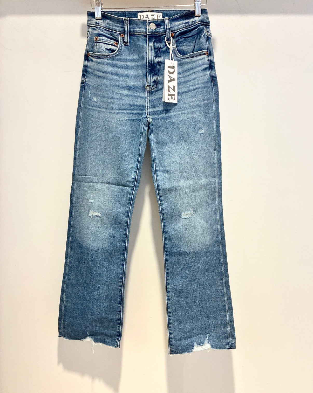 Daze | Shy Girl Crop Flare Jean- in Wide Awake Vintage