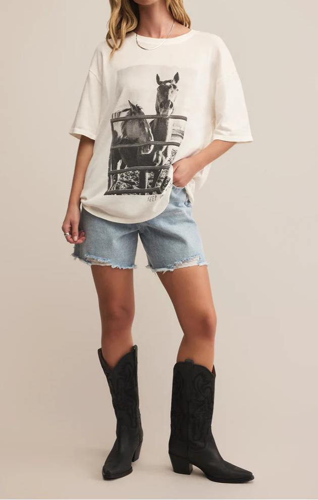 Keep Ridin So Cal Oversized Tee by Z Supply