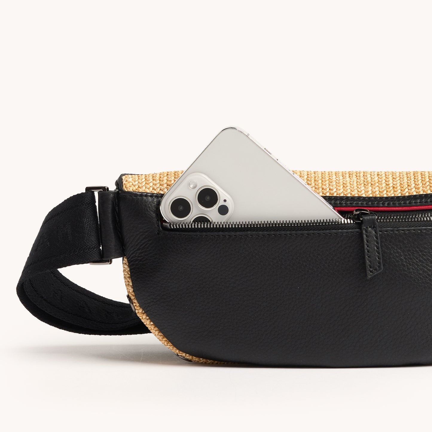 Charles Crossbody Med Chaparral Raffia By Hammit