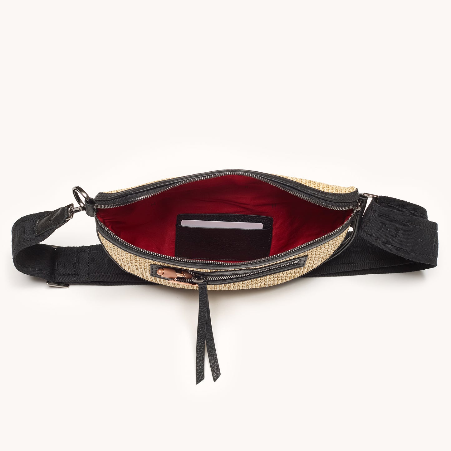 Charles Crossbody Med Chaparral Raffia By Hammit