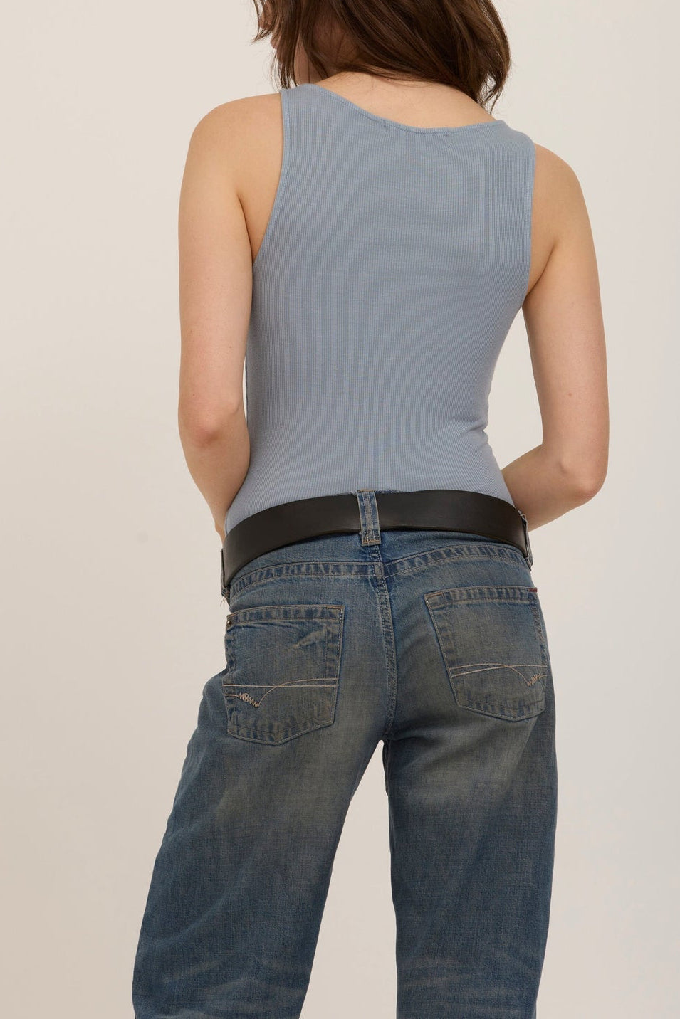 Olsen scoop neck rib tank