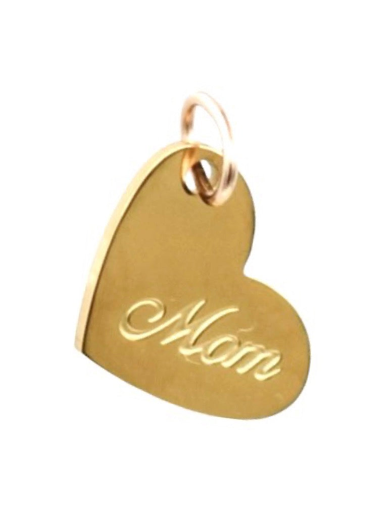 Mom Heart Charm