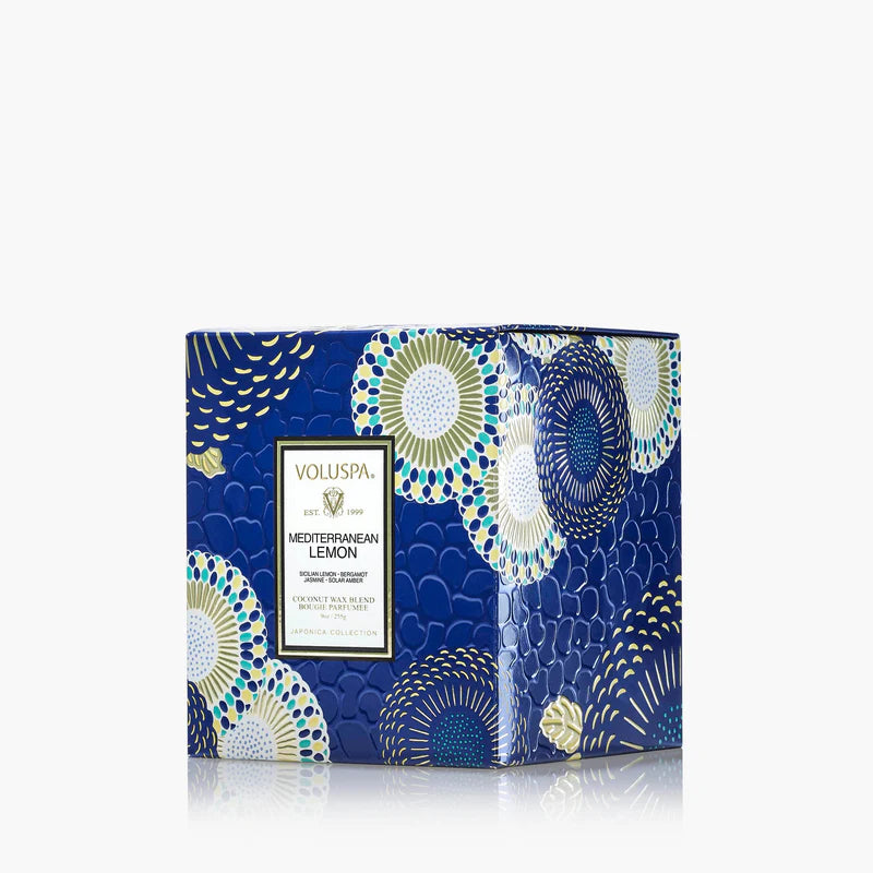 Voluspa Mediterranean Lemon Candle 9oz Gift Box