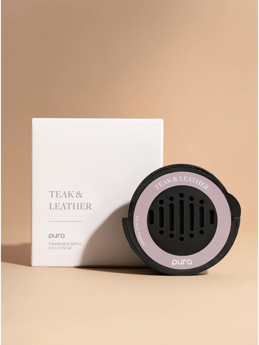 Pura Car Fragrances- Teak & Leather