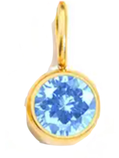 Large Round Gemstone Charm