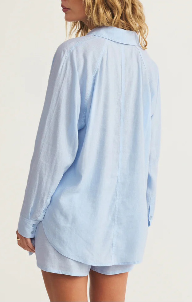 The Perfect Linen Top in Salt Water by Z Supply