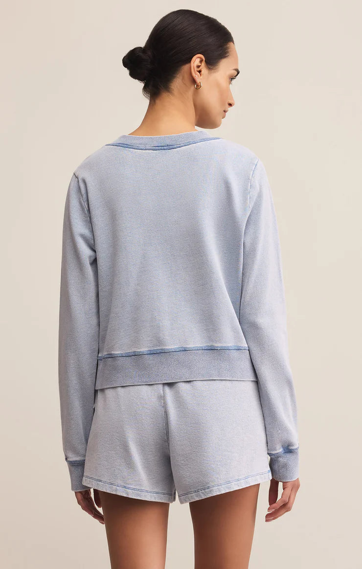 Z Supply Daily Knit Denim Cardigan