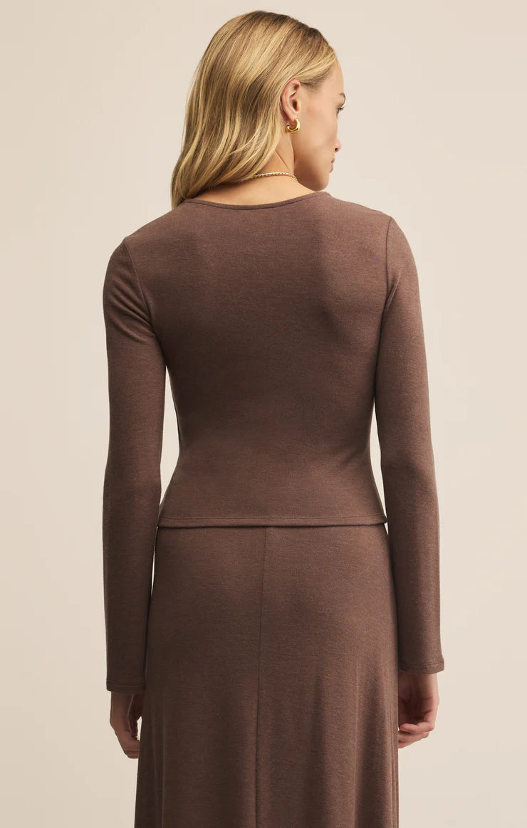 Z Supply Demure Long Sleeve Top