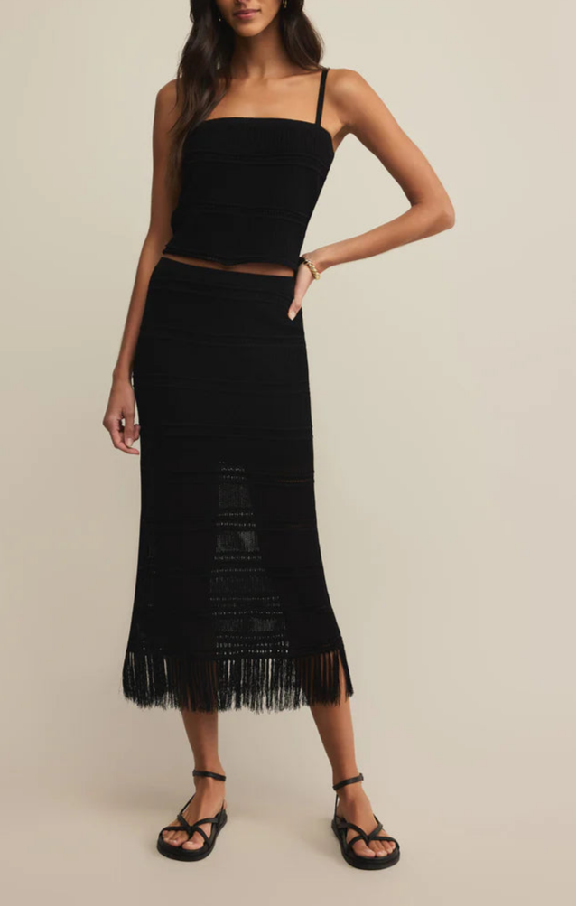 Fernanda Cropped Crochet Tank