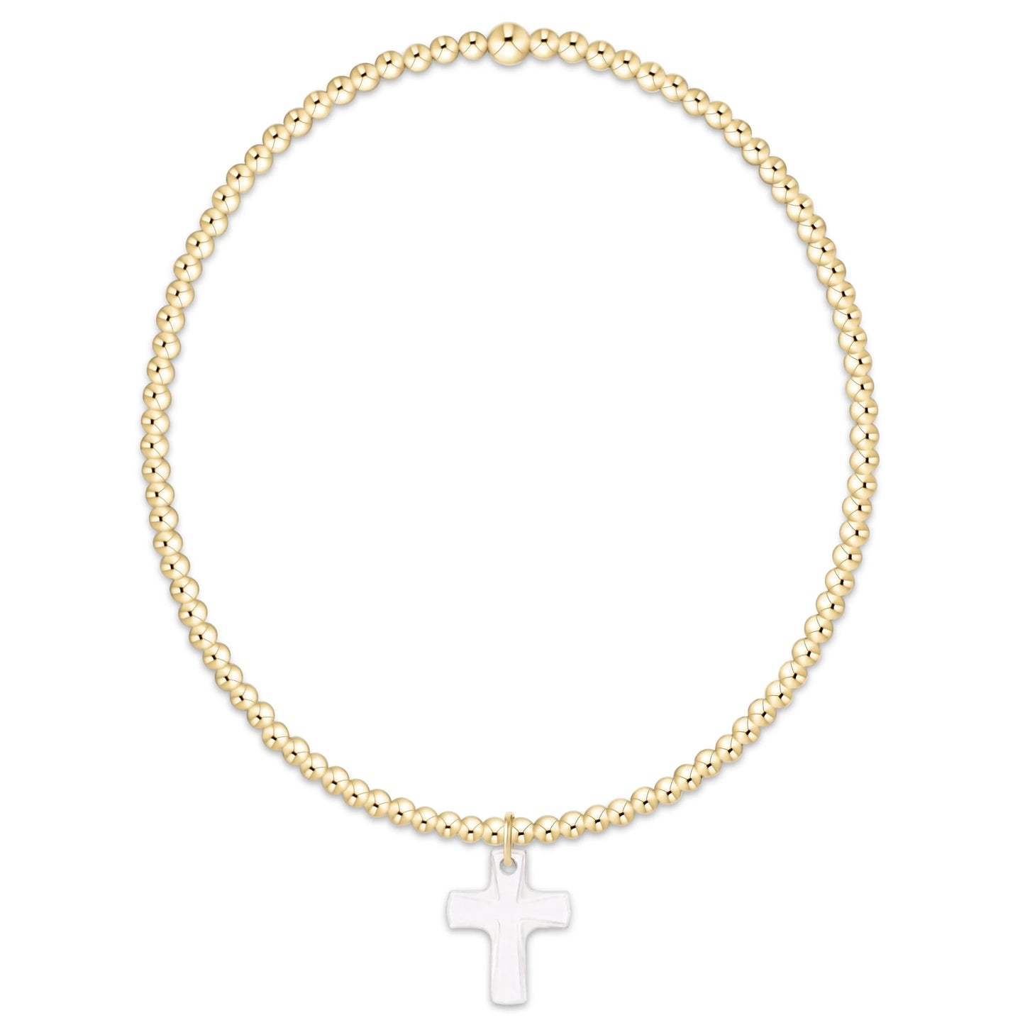 E Newton| Classic gold 2mm Blessed Crystal Charm