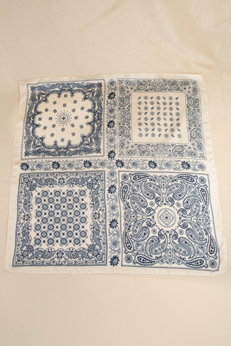 Multi-patchwork Bandana Paisley Scarf