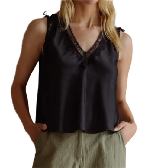 Gigi Black Sleeveless Cami Top
