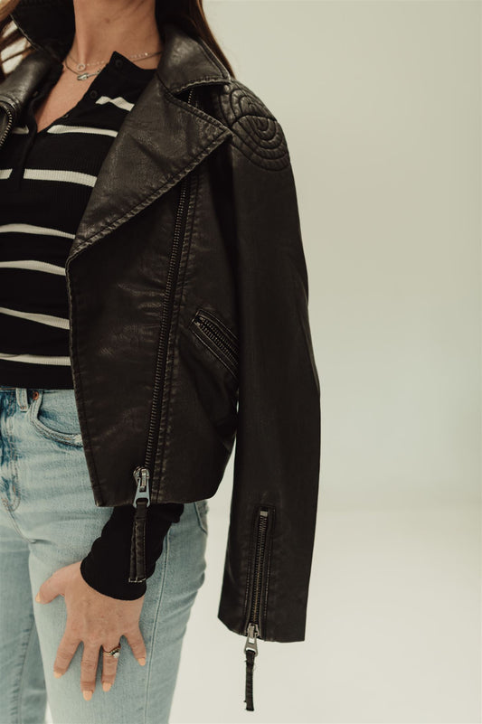 Kenwood Crop Moto Jacket