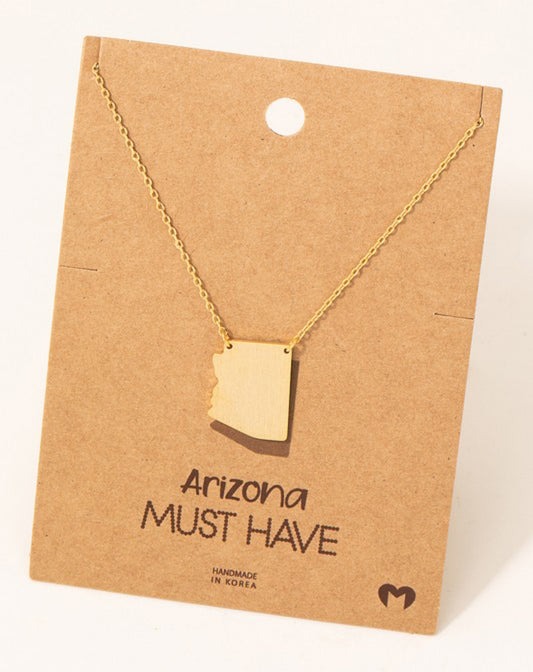 Arizona State Pendant Necklace