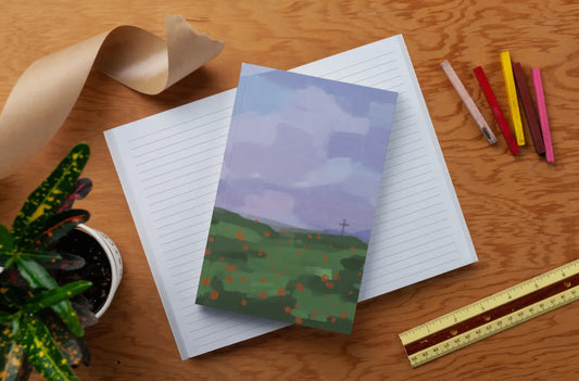 Poppy Field Layflat Journal Notebook