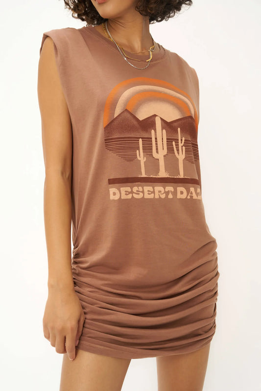 DESERT DAZE SIDE RUCHED DRESS
