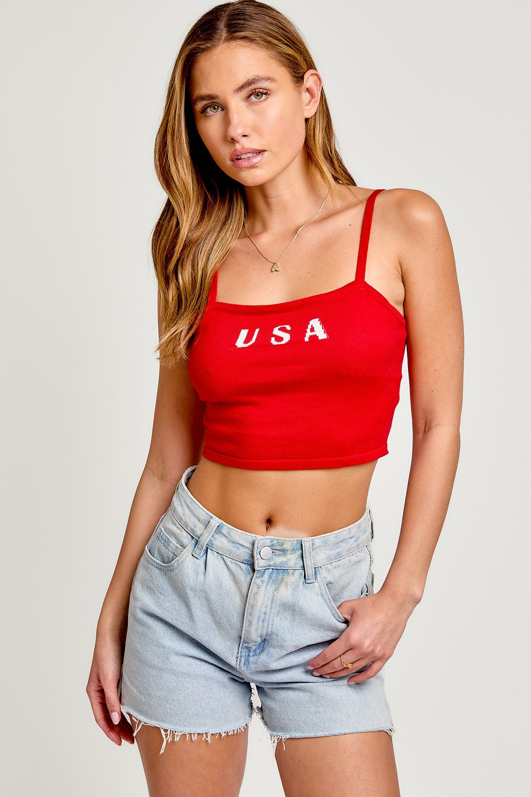 USA Knit Tank Top