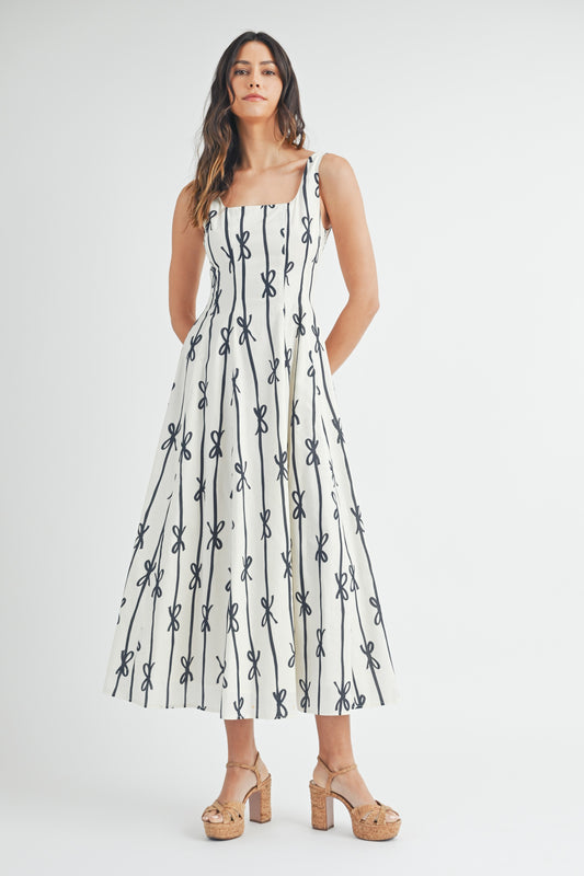 Lucia Ribbon Midi Dress