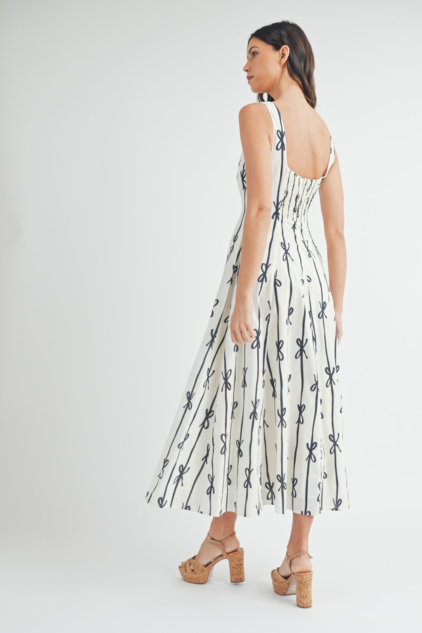 Lucia Ribbon Midi Dress