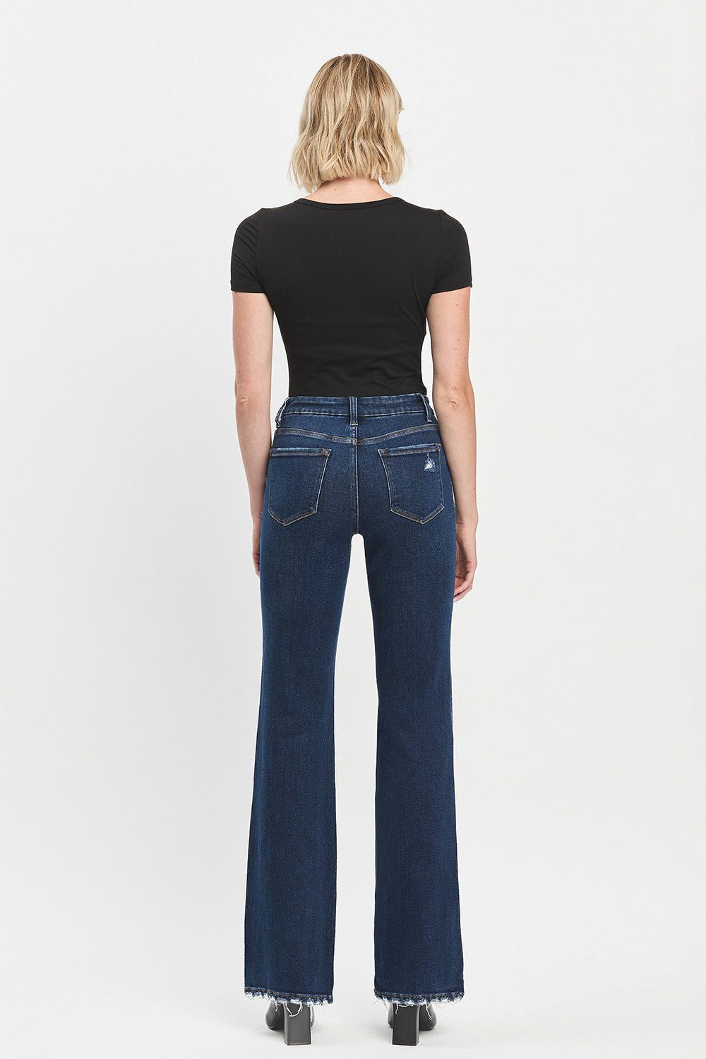 High Rise Relaxed Flare Jeans By Vervet