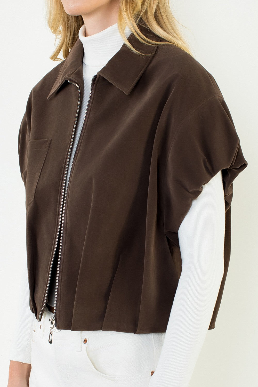 Sloane Suede Zip Jacket