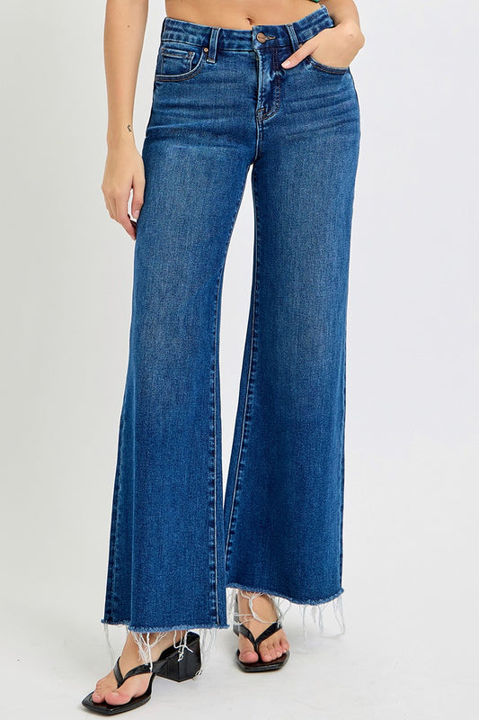 Melanie Tummy Control High Rise Wide Jeans