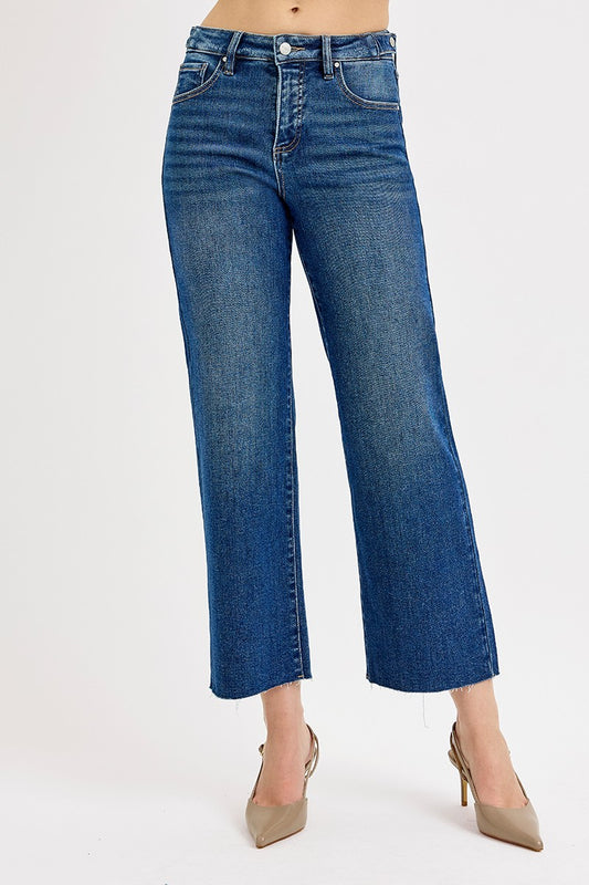 Lane Tummy Control Crop Wide Leg Jean