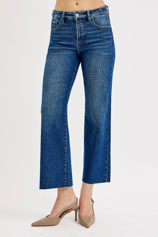 Lane Tummy Control Crop Wide Leg Jean