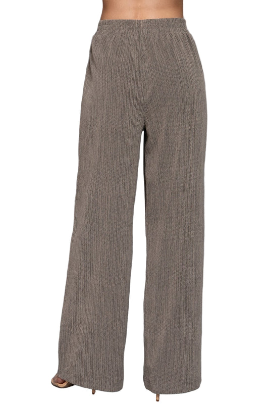 Marisa 2-tone Texture Knit Long Pants