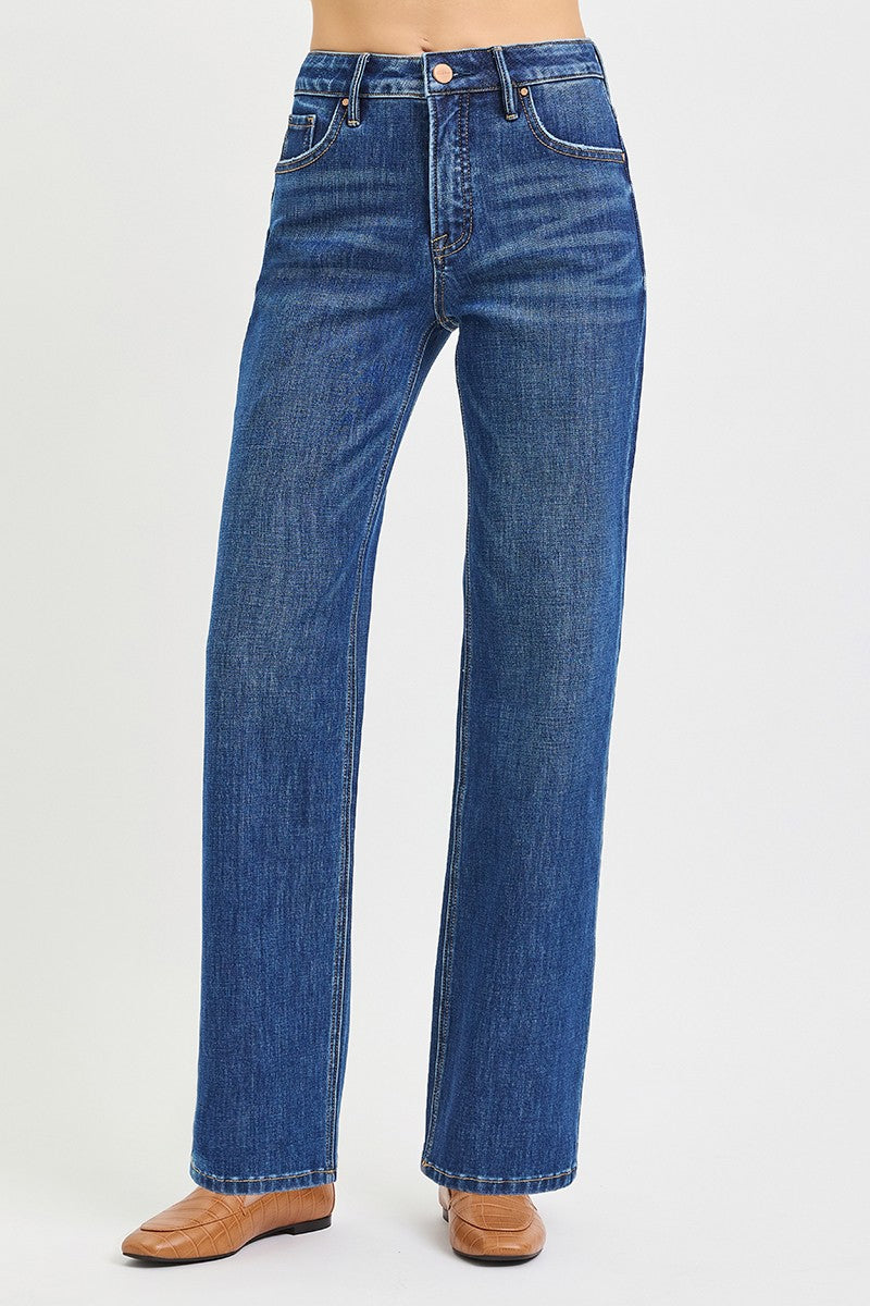 Sutton Stretch High Rise Straight Denim