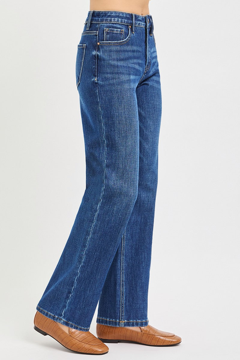 Sutton Stretch High Rise Straight Denim