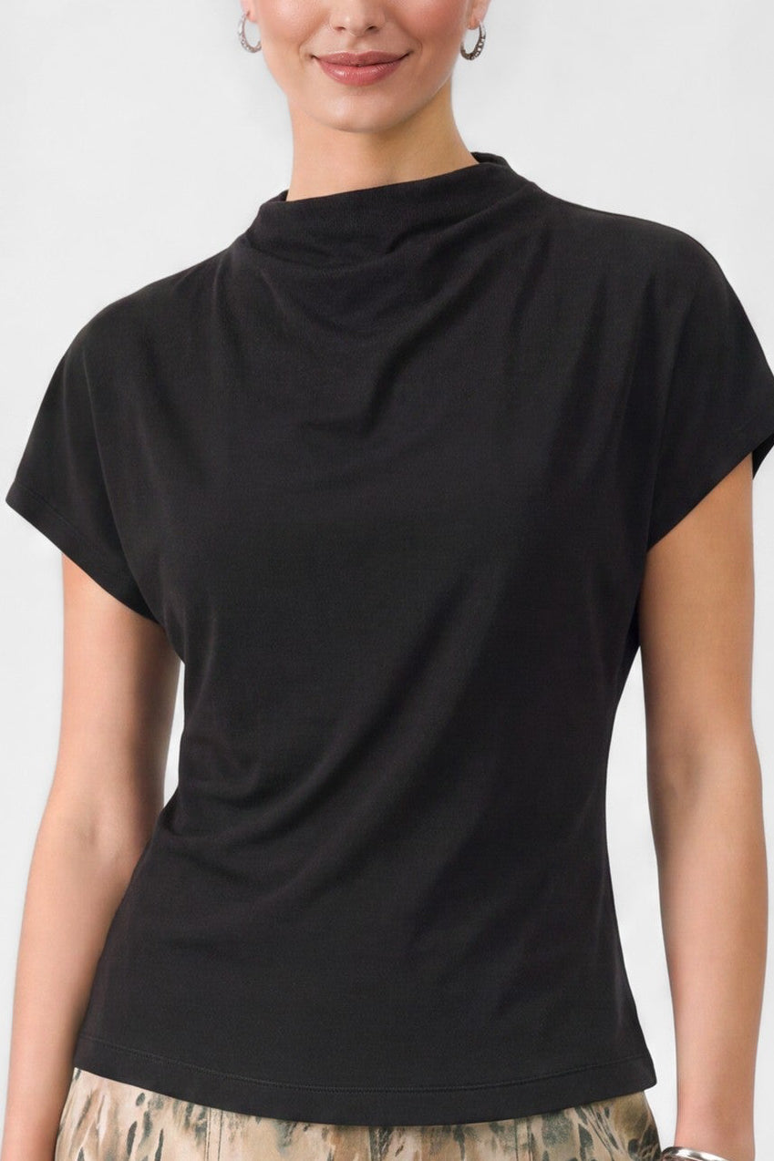 Tara Mock Neck Knit Top